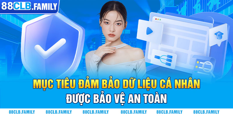 Mục tiêu đảm bảo dữ liệu cá nhân được bảo vệ an toàn